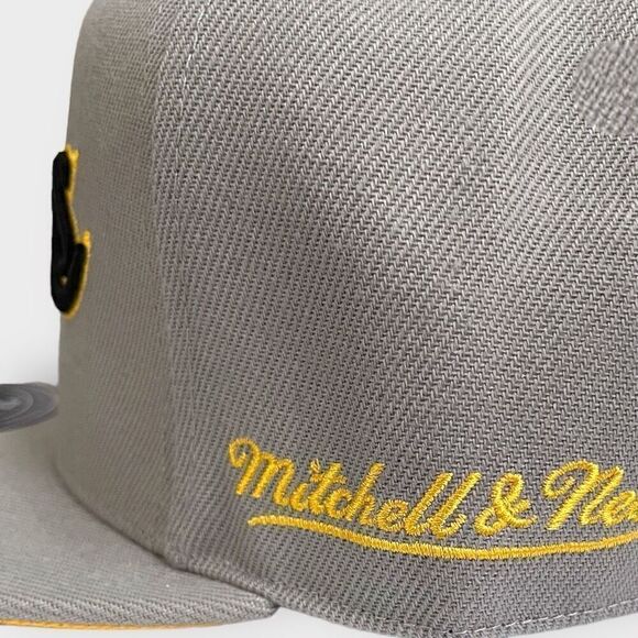 Mitchell & Ness Los Angeles Lakers 50th Anniversary Gray Fitted Hat size 7 1/4 - Picture 6 of 11